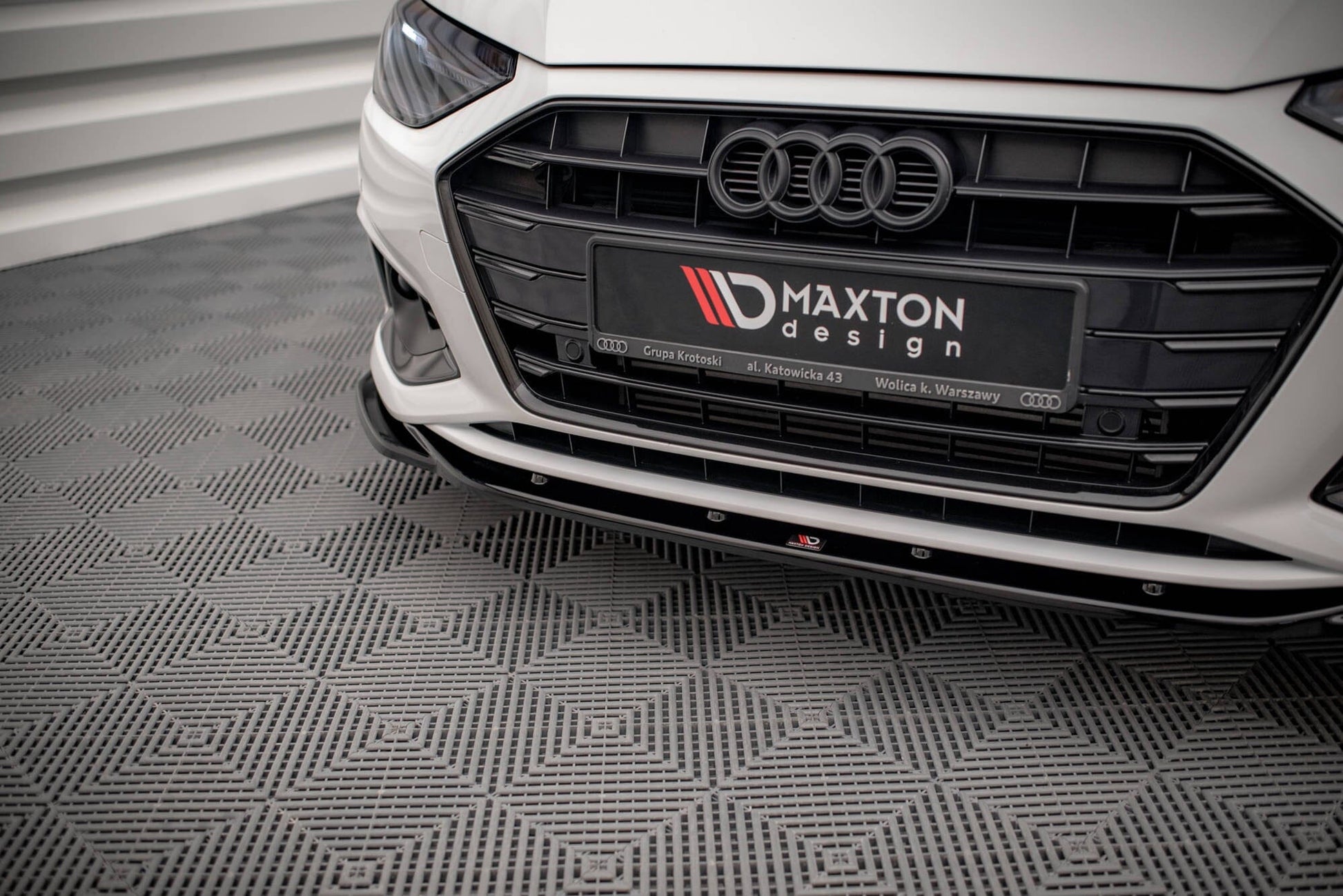 Audi A4 B9 Facelift Avant Frontspoiler - Frontlippe V.2 Maxton Design 