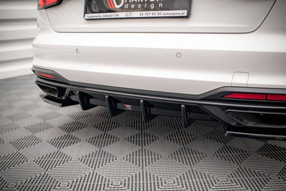 Audi A4 B9 Facelift Avant Heckansatz Maxton Design 