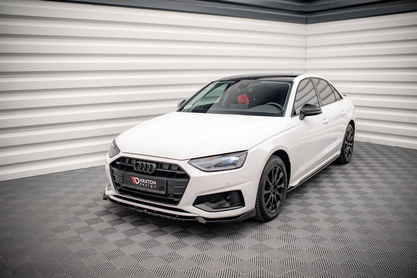 Audi A4 B9 Facelift Limousine Frontspoiler - Frontlippe V.1 Maxton Design 