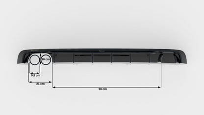 Audi A4 B9 Facelift S-Line Avant Heck Diffusor V.1 OO- Maxton Design 