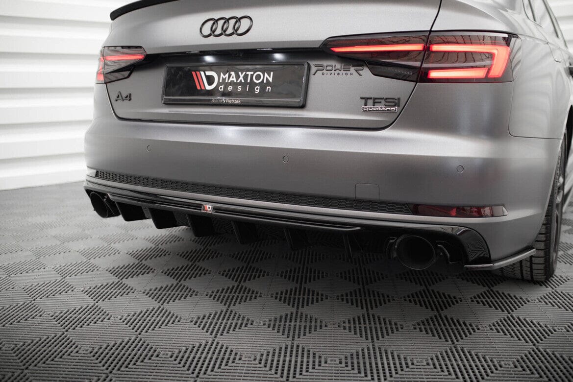 Audi A4 B9 S-Line Avant Heck Diffusor O-O Maxton Design 