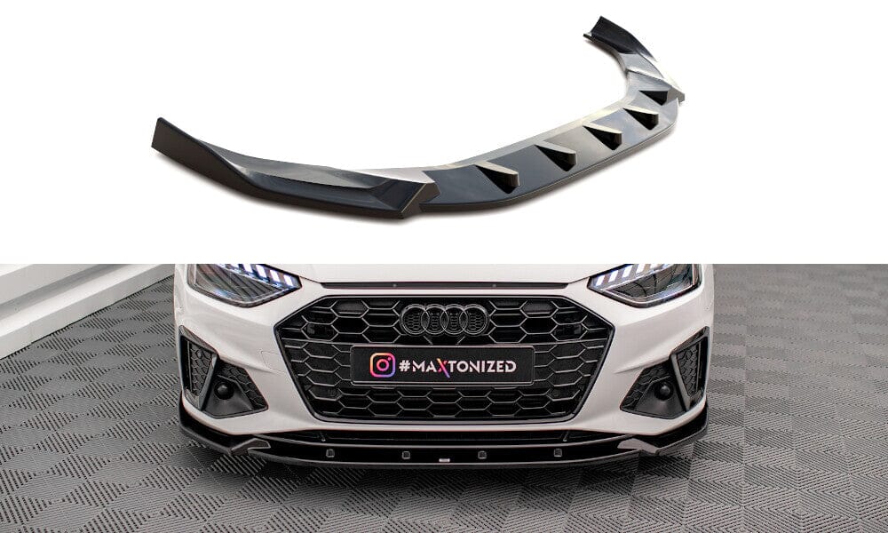 Audi A4 S-Line B9 Facelift Limousine Frontspoiler - Frontlippe V.1 Maxton Design 