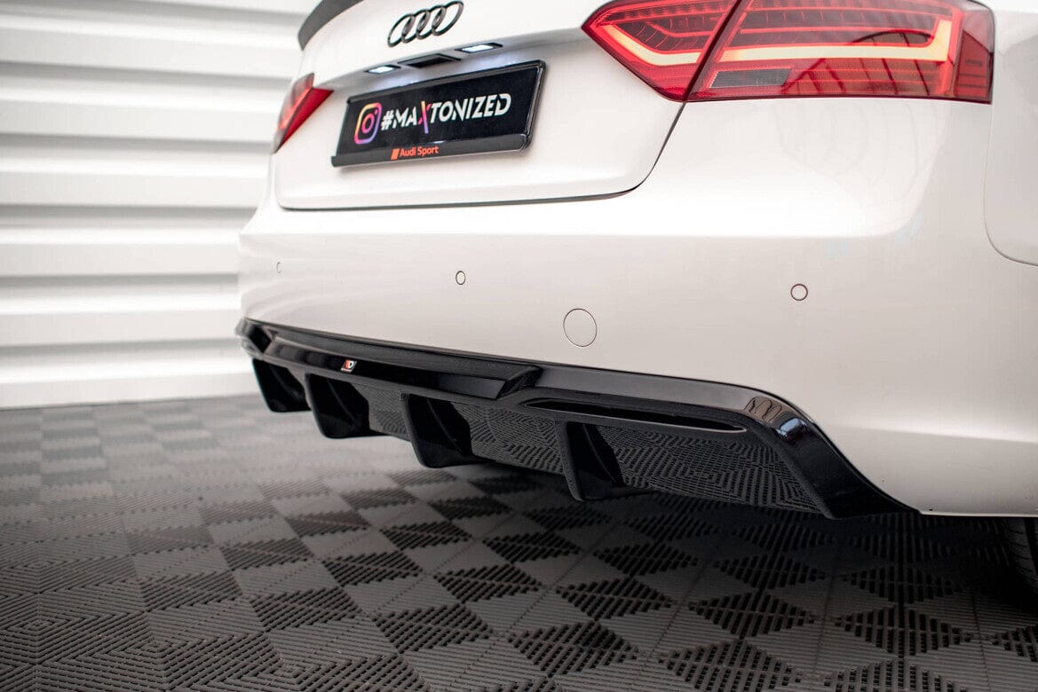 Audi A5 8T Facelift Coupe Heck Diffusor OO- Maxton Design 