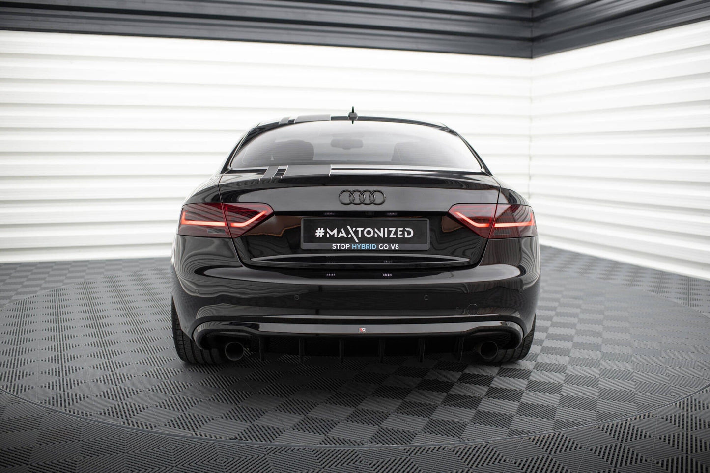 Audi A5 8T S-Line Cabrio Heck Diffusor O-O Maxton Design 