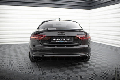 Audi A5 8T S-Line Cabrio Heck Diffusor O-O Maxton Design 