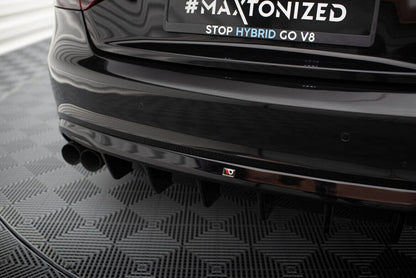 Audi A5 8T S-Line Cabrio Heck Diffusor OO- Maxton Design 