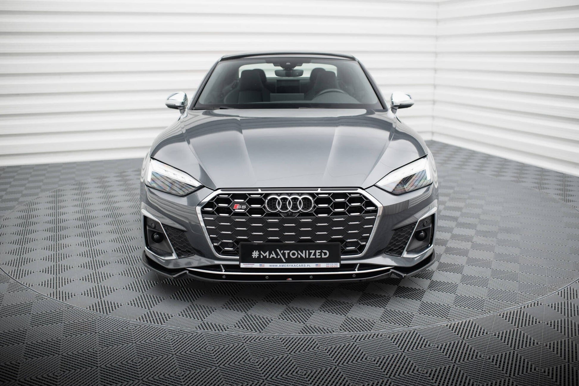 Audi A5 F5 S-Line Facelift Coupe Frontspoiler - Frontlippe V.2 Maxton Design 