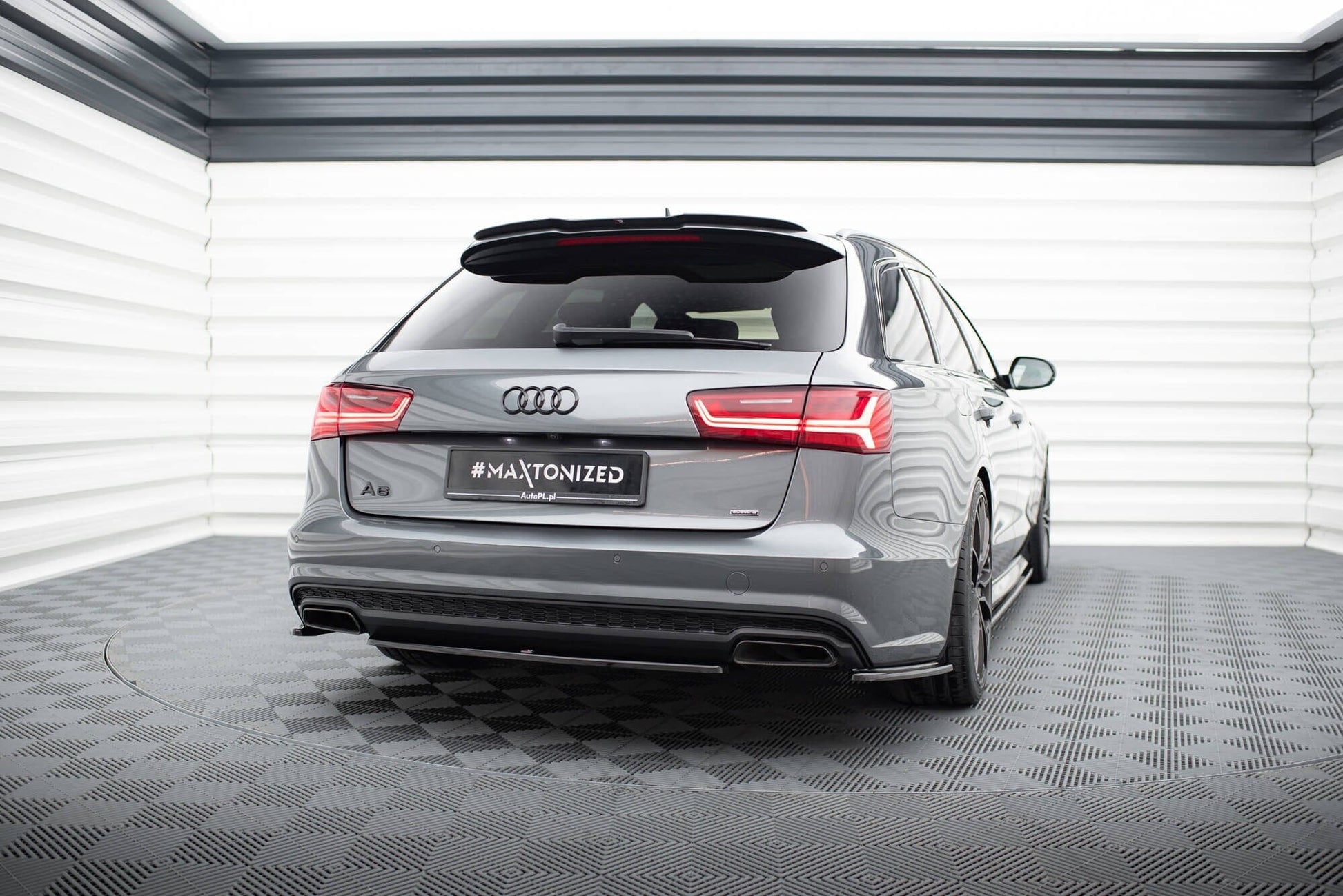 Audi A6 C7 Facelift Heck Ansatz Maxton Design 