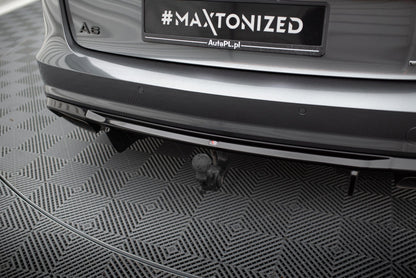 Audi A6 C7 Facelift Heck Diffusor V.2 Maxton Design 