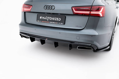 Audi A6 C7 Facelift Heck Diffusor V.2 Maxton Design 