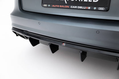 Audi A6 C7 Facelift Heck Diffusor V.2 Maxton Design 