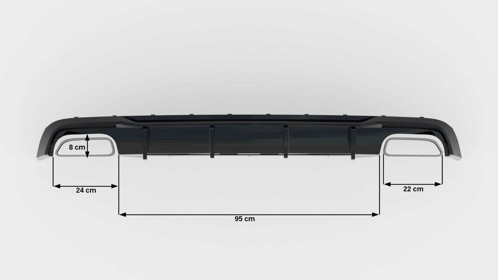 Audi A6 C7 Facelift Heck Diffusor V.2 Maxton Design 