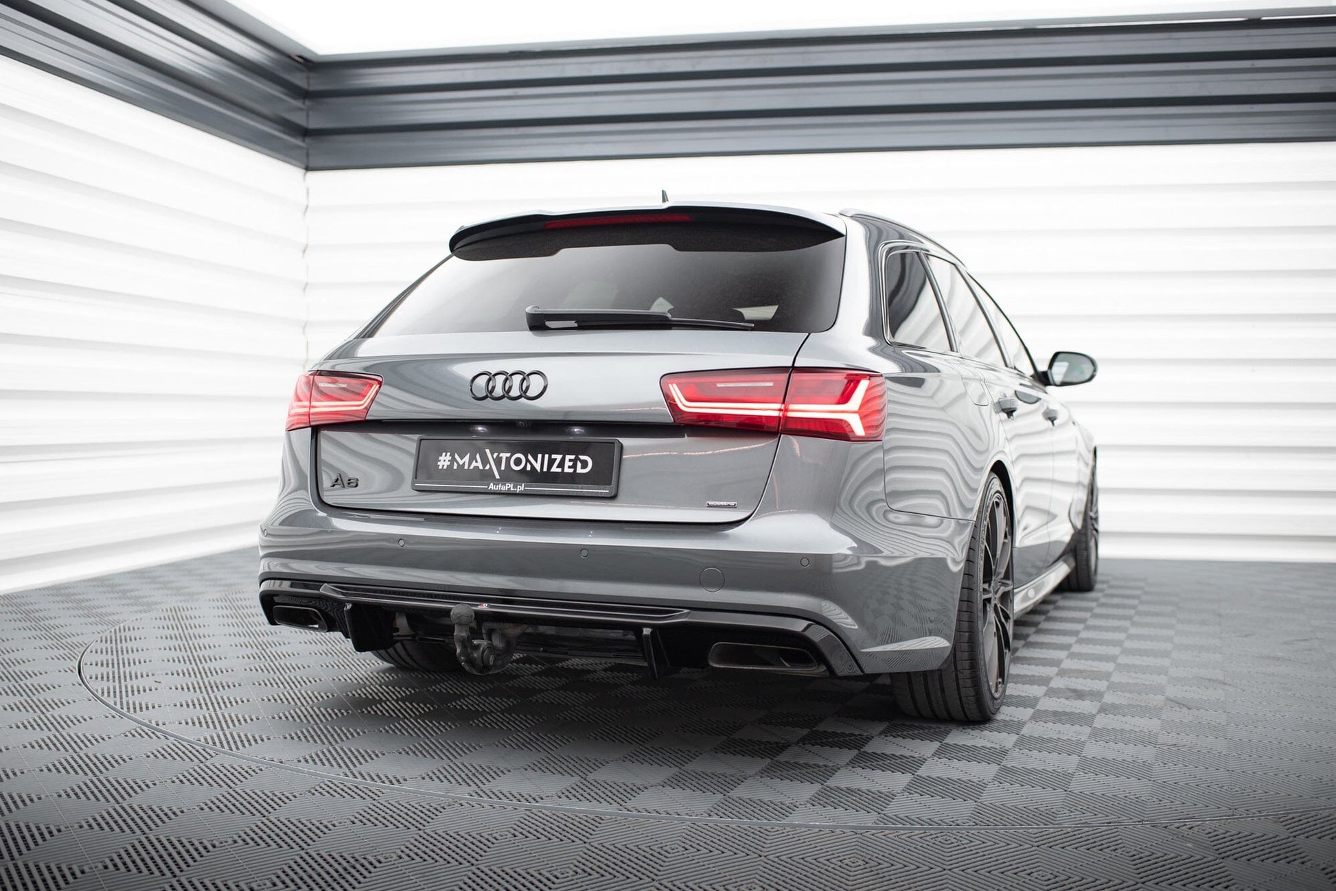 Audi A6 C7 Facelift Heck Diffusor V.2 Maxton Design 