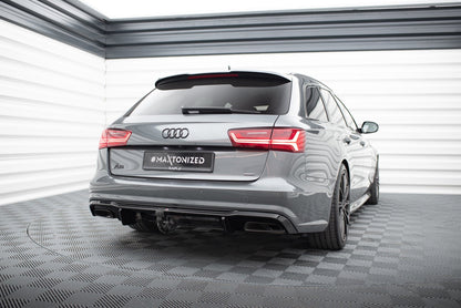 Audi A6 C7 Facelift Heck Diffusor V.2 Maxton Design 