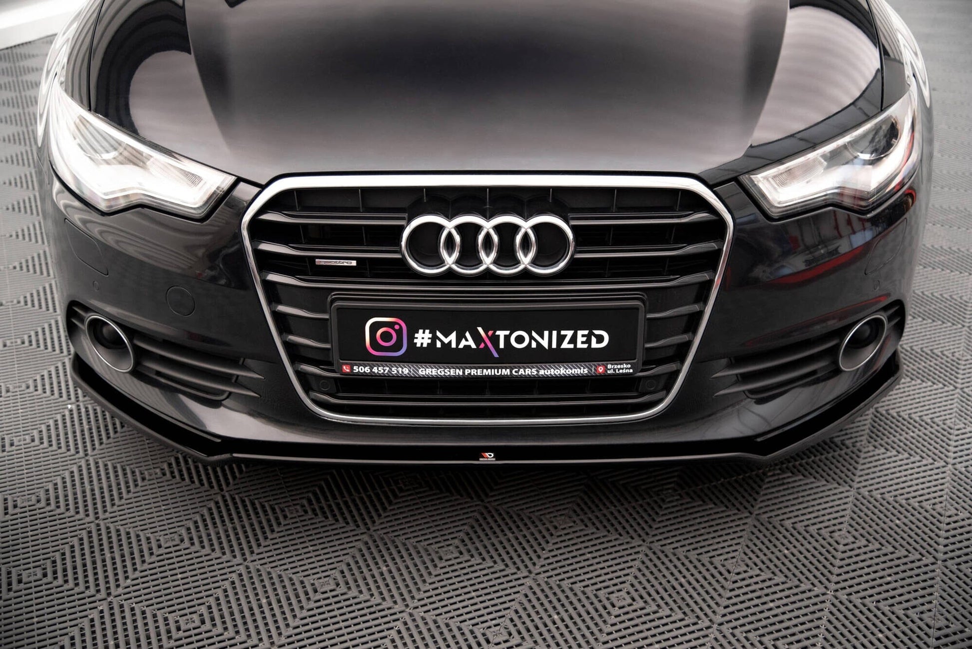 Audi A6 C7 Frontspoiler - Frontlippe V.1 Maxton Design 