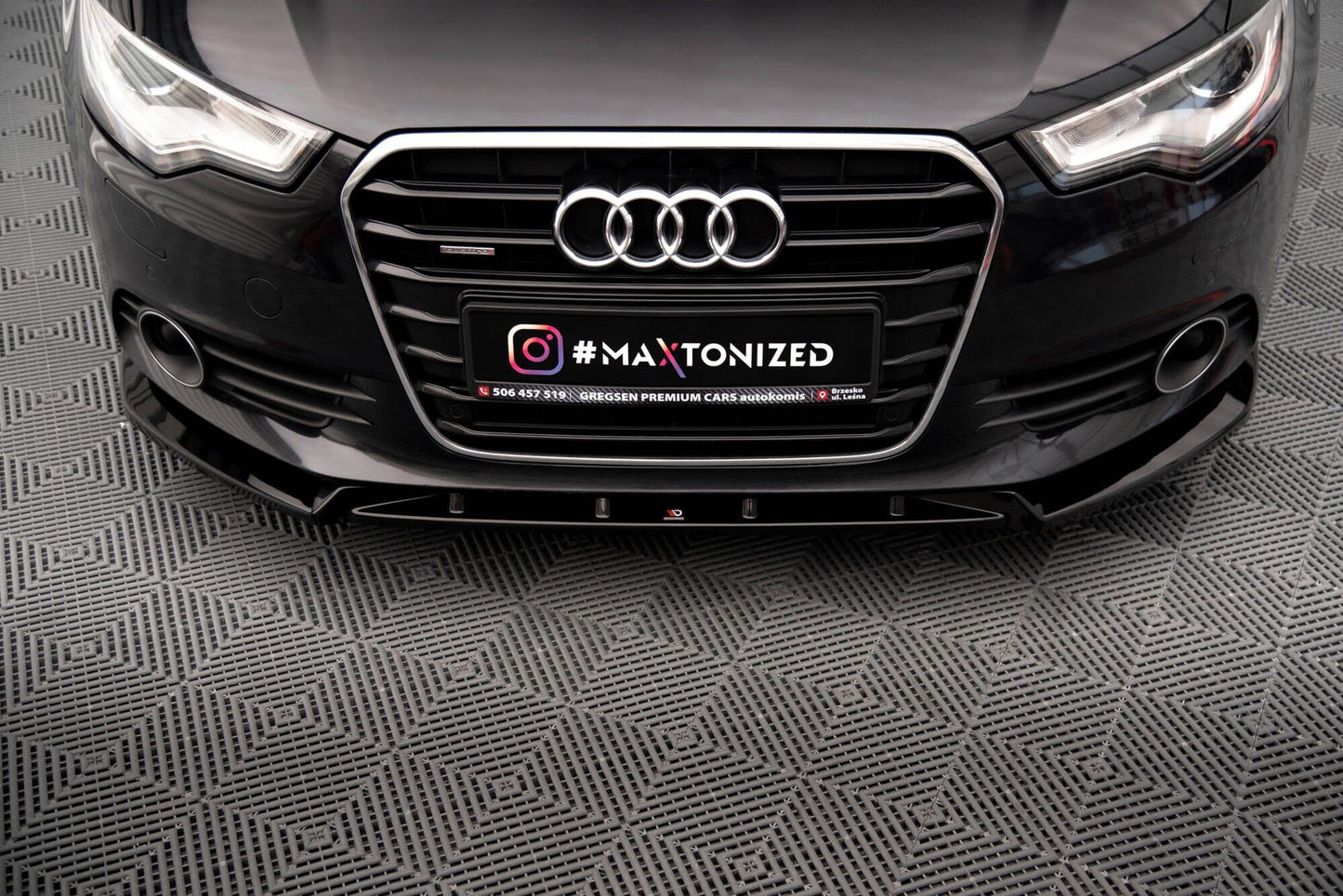 Audi A6 C7 Frontspoiler - Frontlippe V.2 Maxton Design 