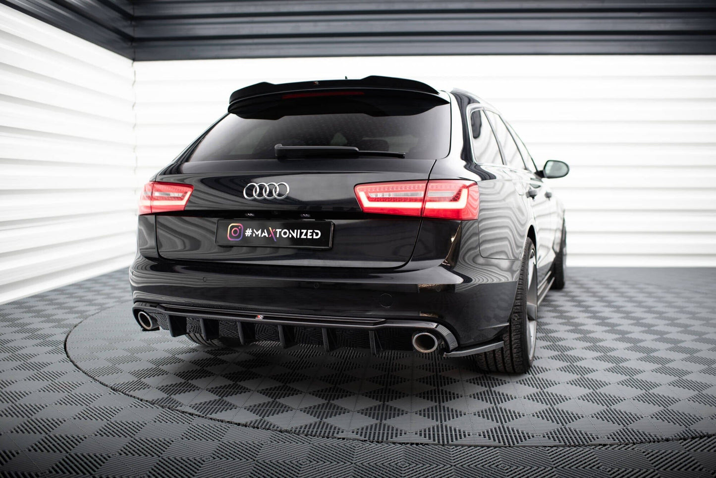 Audi A6 C7 Heck Diffusor O-O Maxton Design 
