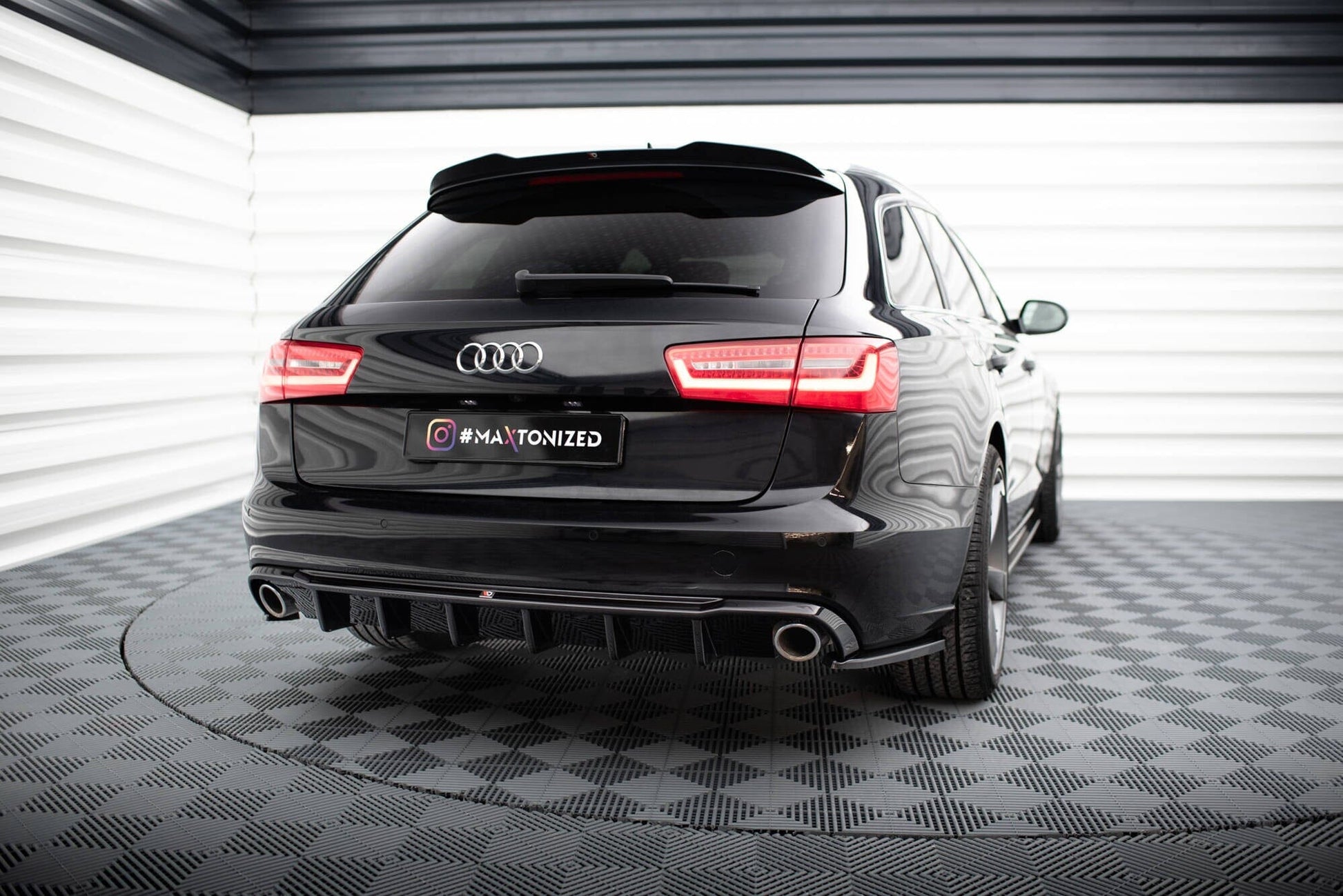 Audi A6 C7 Heck Diffusor O-O Maxton Design 