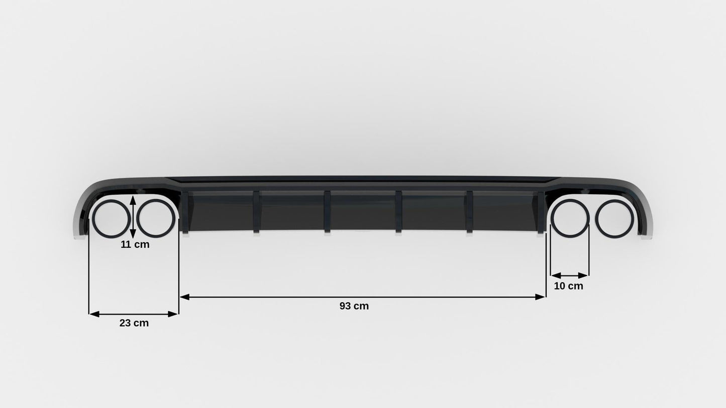 Audi A6 C7 Heck Diffusor OO-OO Maxton Design 