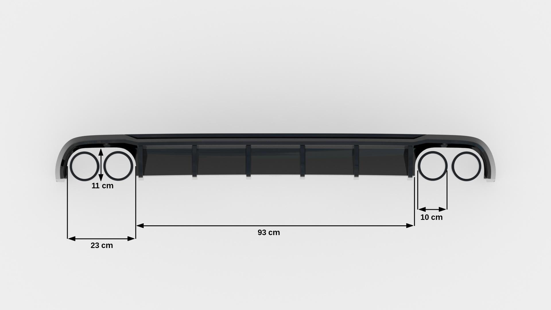 Audi A6 C7 Heck Diffusor OO-OO Maxton Design 