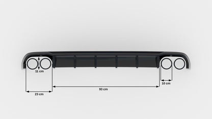 Audi A6 C7 Heck Diffusor OO-OO Maxton Design 