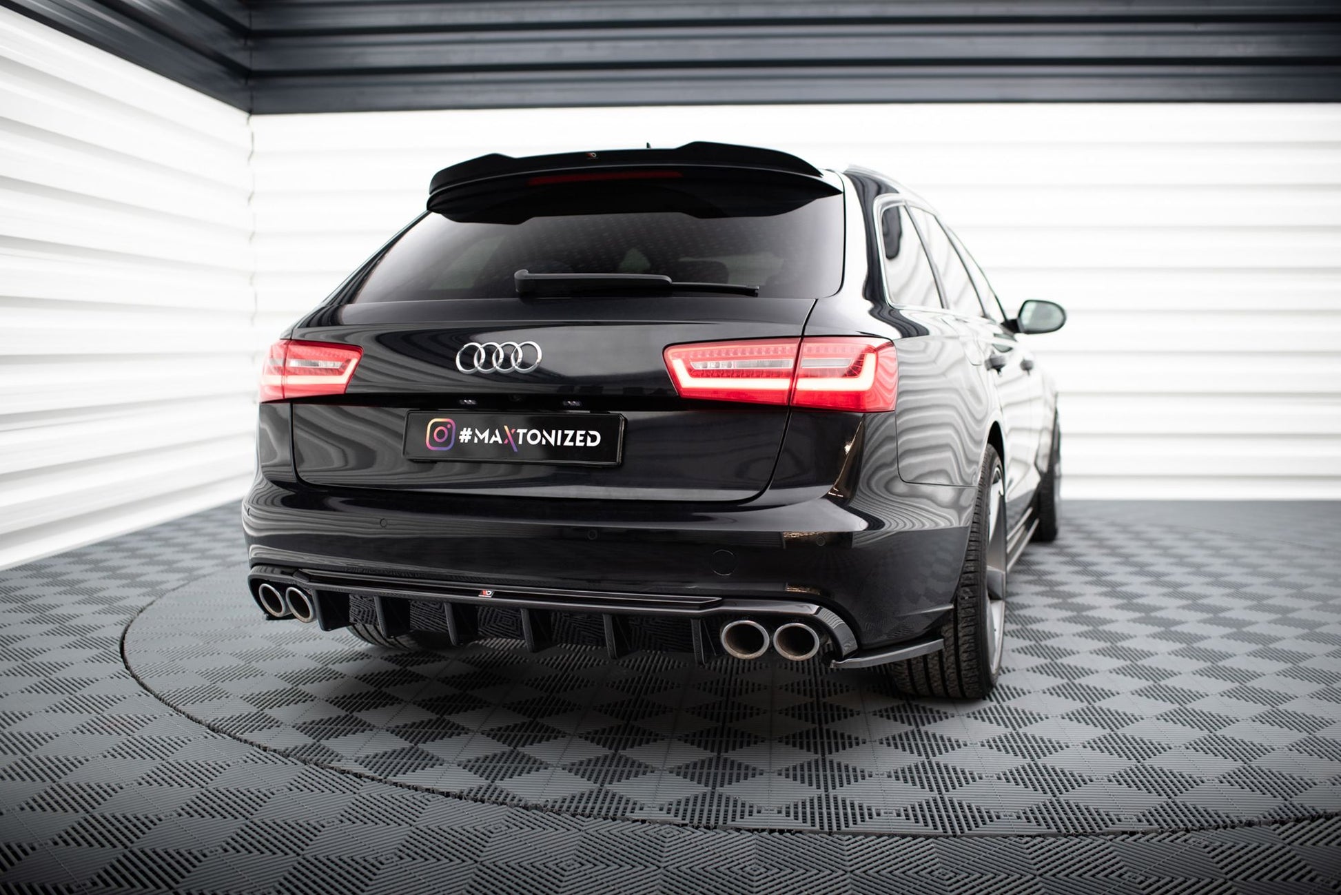 Audi A6 C7 Heck Diffusor OO-OO Maxton Design 