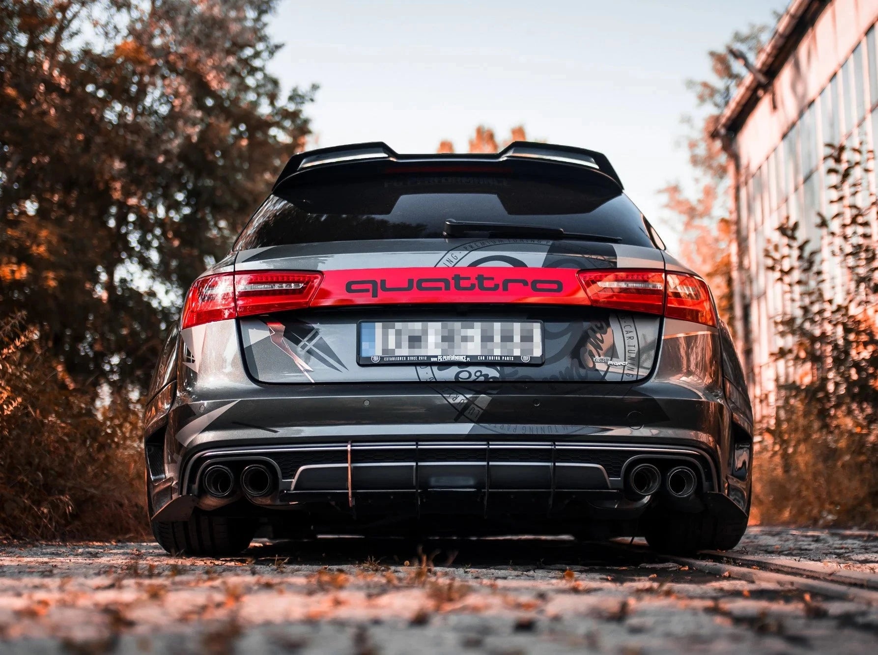 Audi A6 C7 S-Line Avant Heck Dachspoiler Maxton Design 