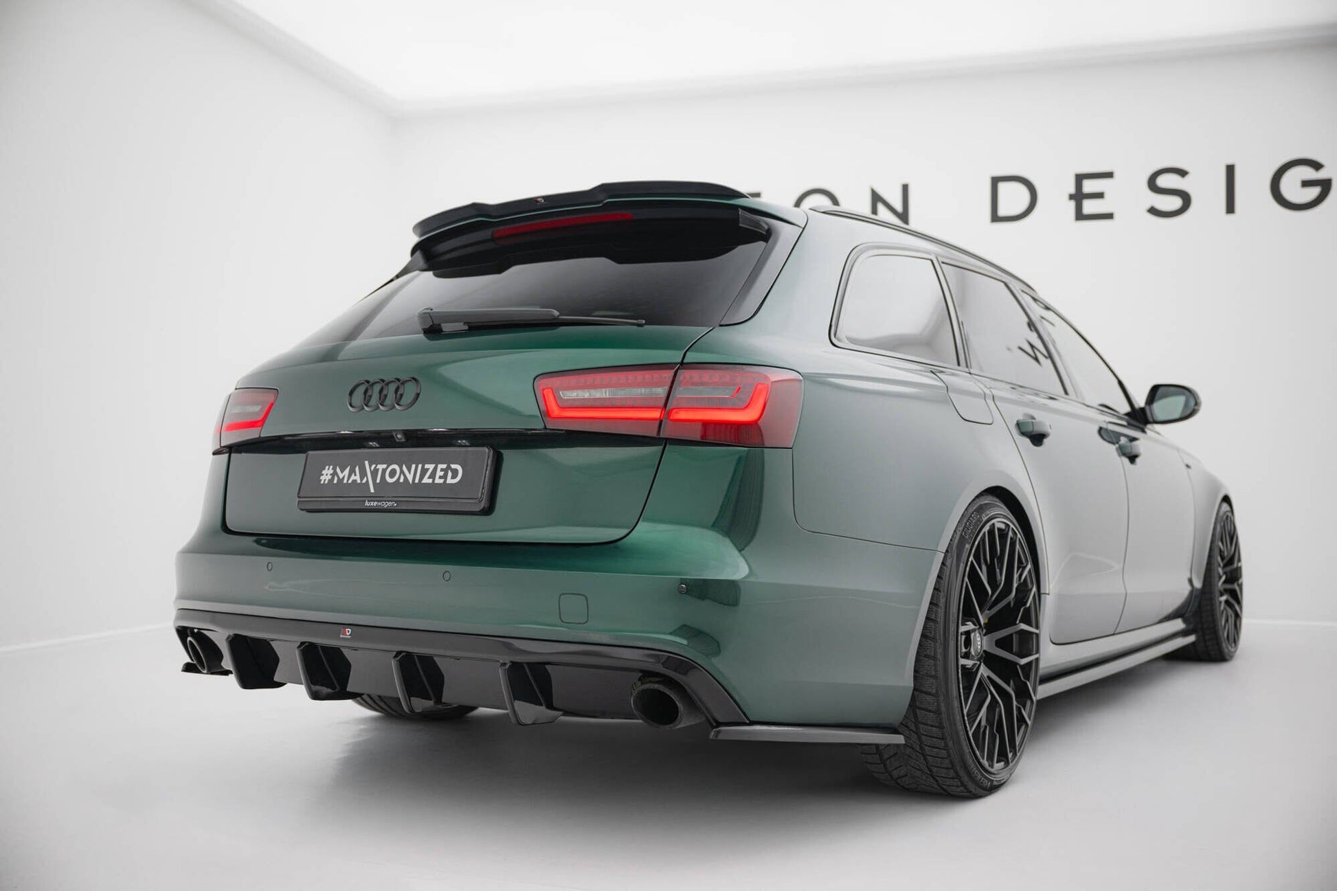 Audi A6 C7 S-Line Heck Diffusor O-O Maxton Design 
