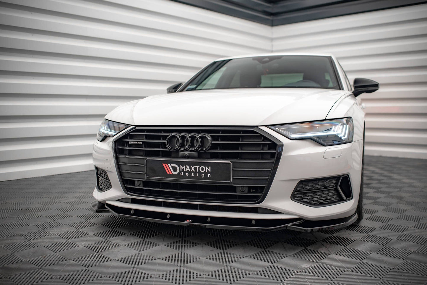 Audi A6 C8 Frontspoiler - Frontlippe V.1 Maxton Design 