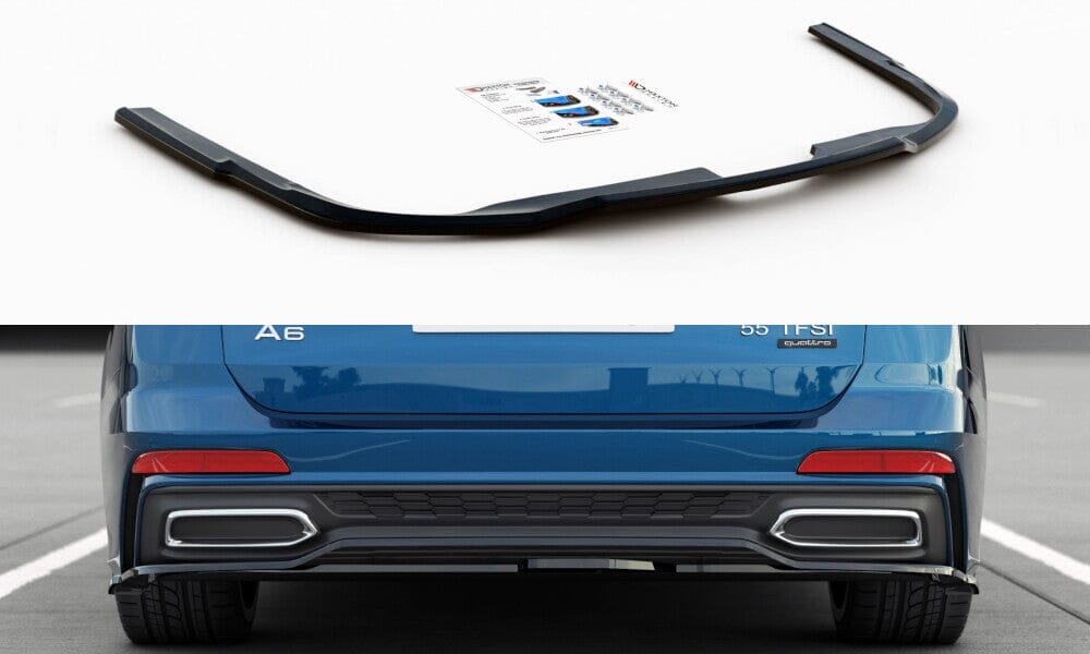 Audi A6 C8 S-Line Heck Splitter Maxton Design 