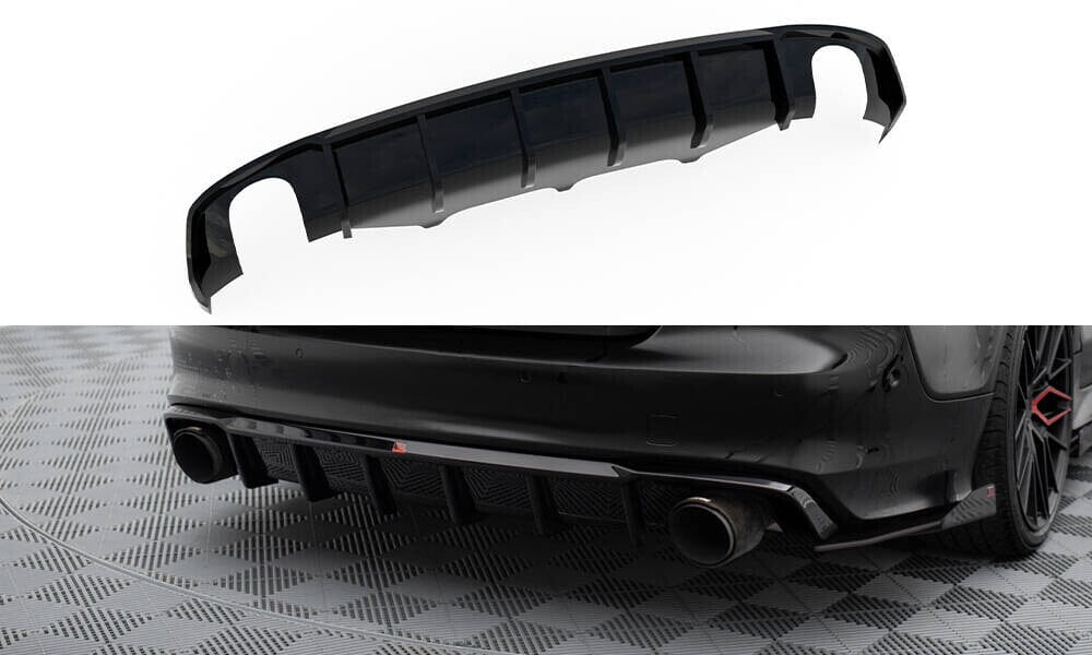 Audi A7 C7 S-Line Heck Diffusor O-O Maxton Design 