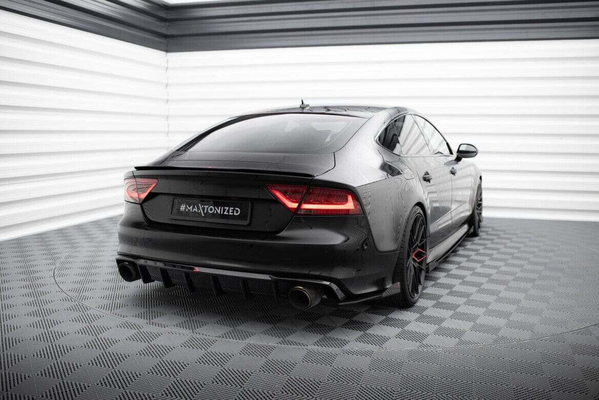 Audi A7 C7 S-Line Heck Diffusor O-O Maxton Design 