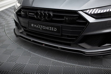 Audi A7 C8 S-Line Frontspoiler - Frontlippe V.2 (DTC) Maxton Design 