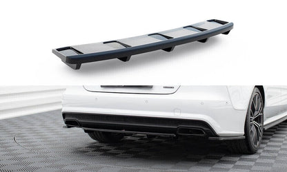 Audi A7 Facelift S-Line Heck Diffusor Ansatz DTM Optik Maxton Design 