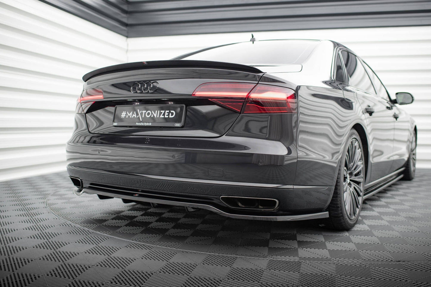 Audi A8 D4 Facelift Heck Ansatz Maxton Design 