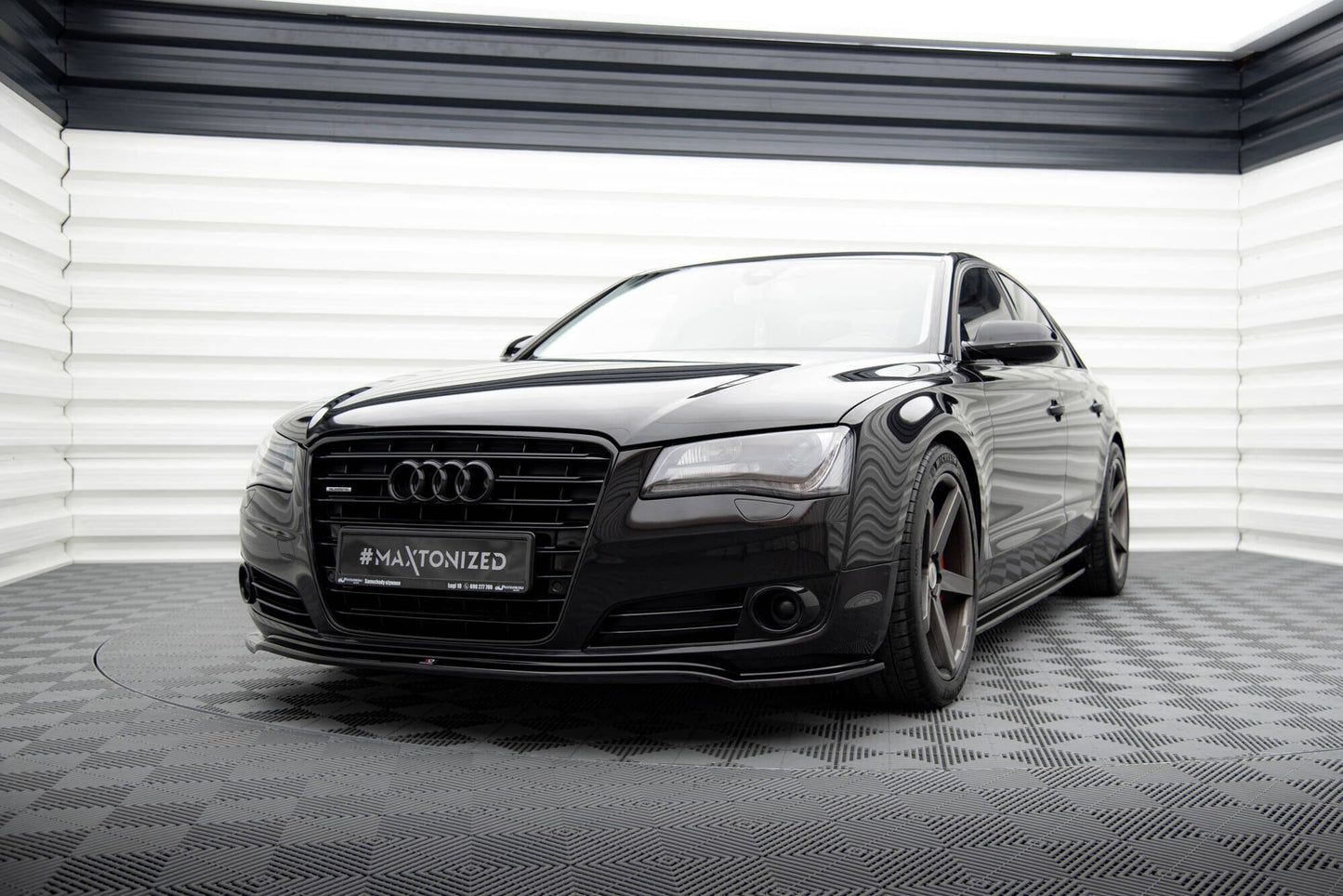 Audi A8 D4 Frontspoiler - Frontlippe Maxton Design 