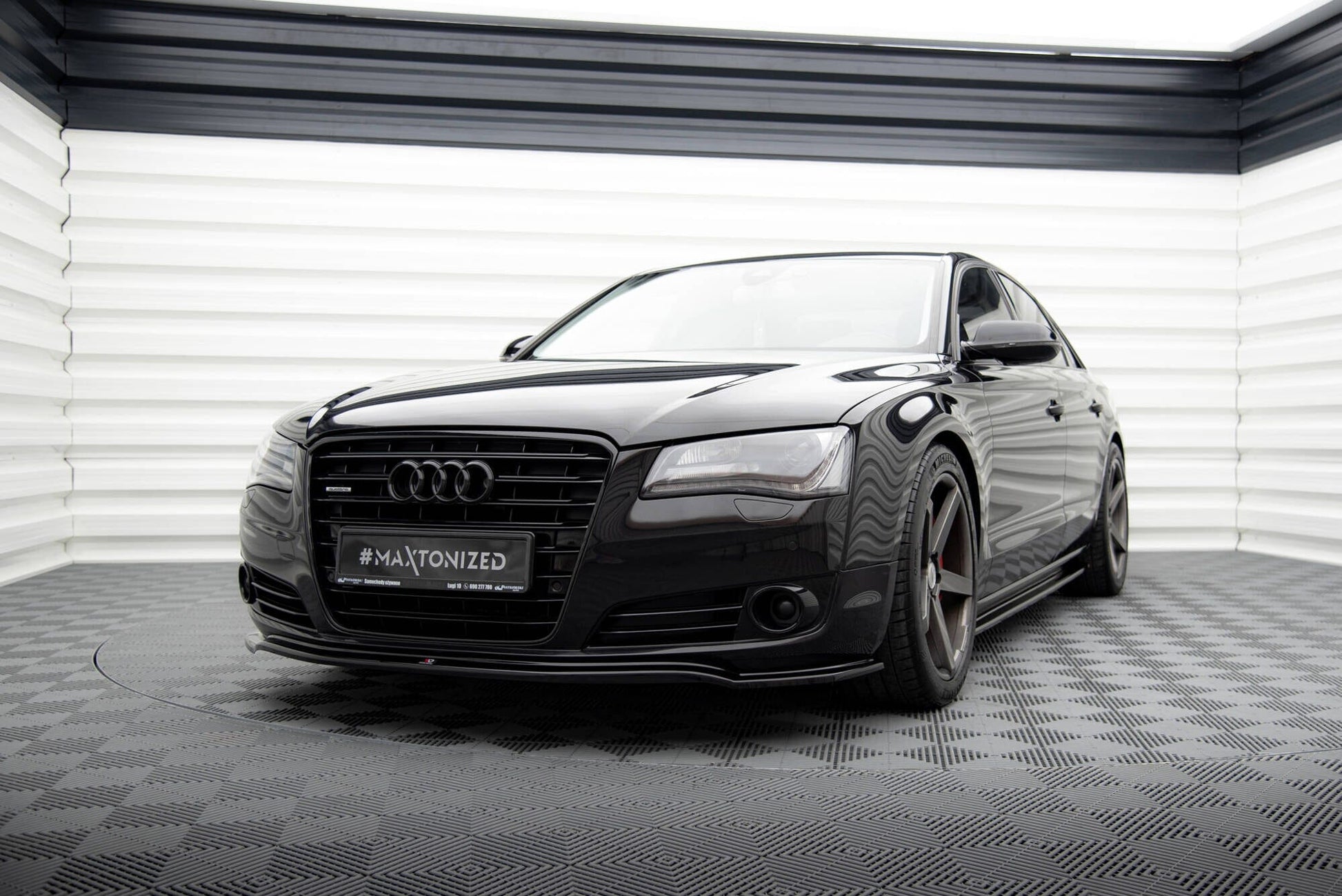 Audi A8 D4 Frontspoiler - Frontlippe Maxton Design 