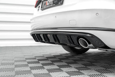 Audi A8 D4 Heck Diffusor Maxton Design 