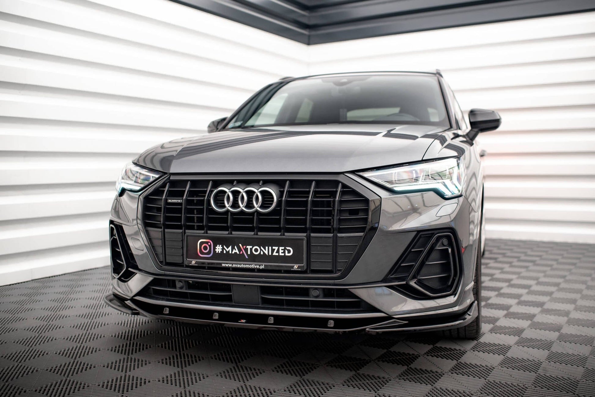 Audi Q3 F3 S-Line - Frontspoiler - Frontlippe V.3 Maxton Design 