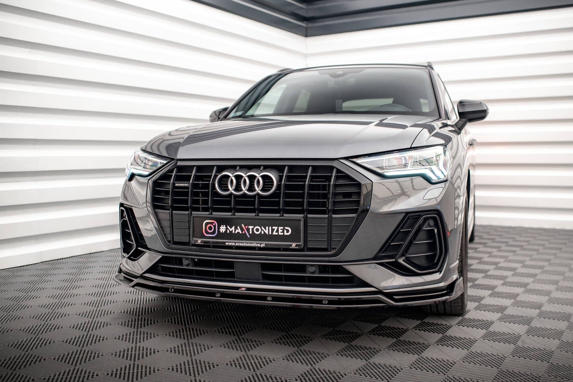 Audi Q3 F3 S-Line - Frontspoiler - Frontlippe V.4 Maxton Design 