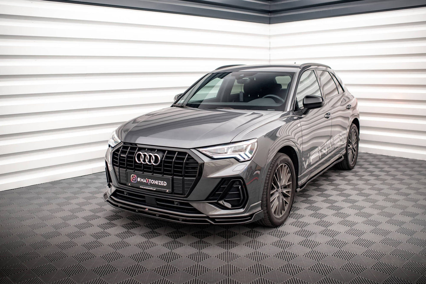 Audi Q3 F3 S-Line - Frontspoiler - Frontlippe V.4 Maxton Design 