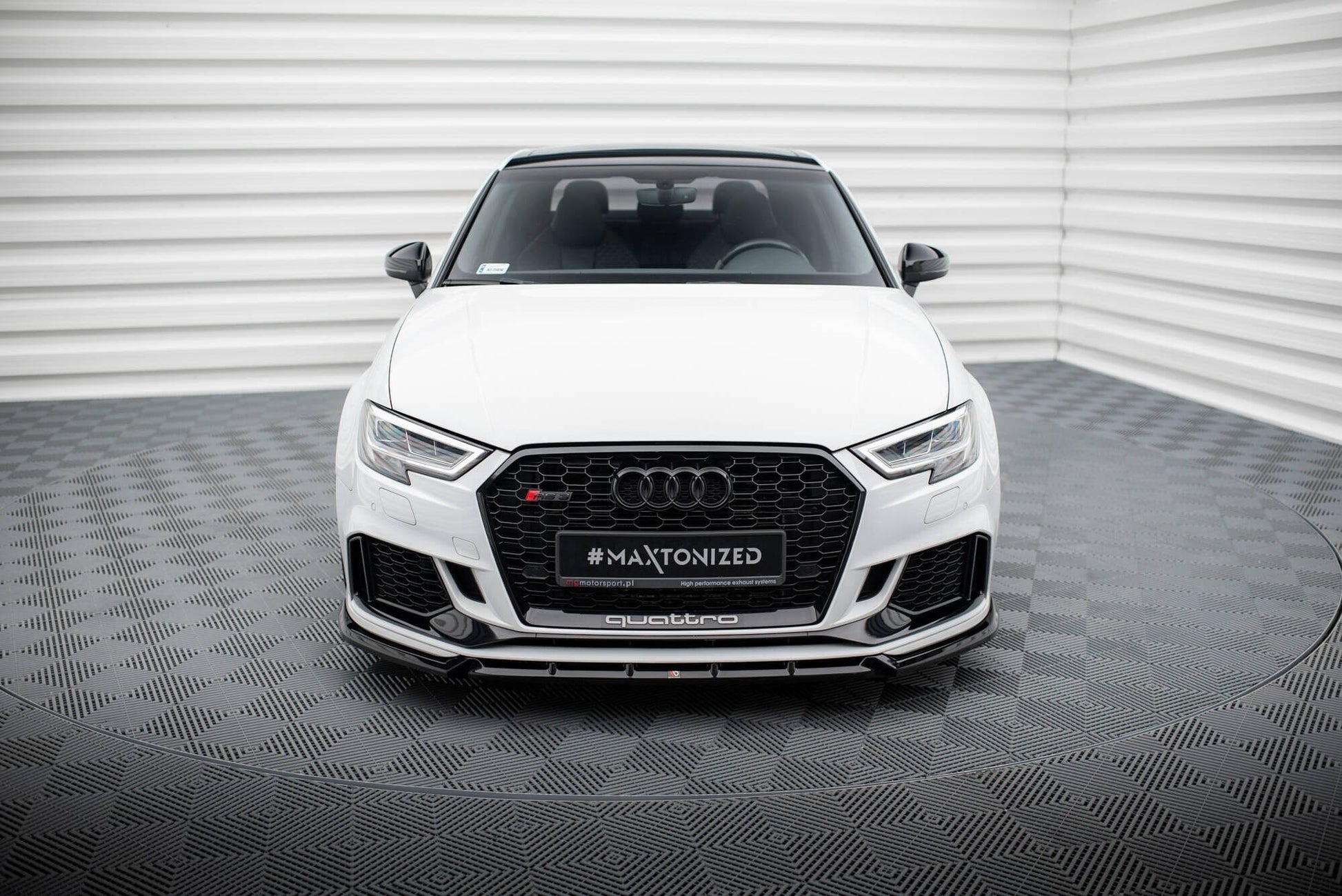 Audi RS3 8V Facelift Limousine Frontspoiler - Frontlippe V.3 Maxton Design 