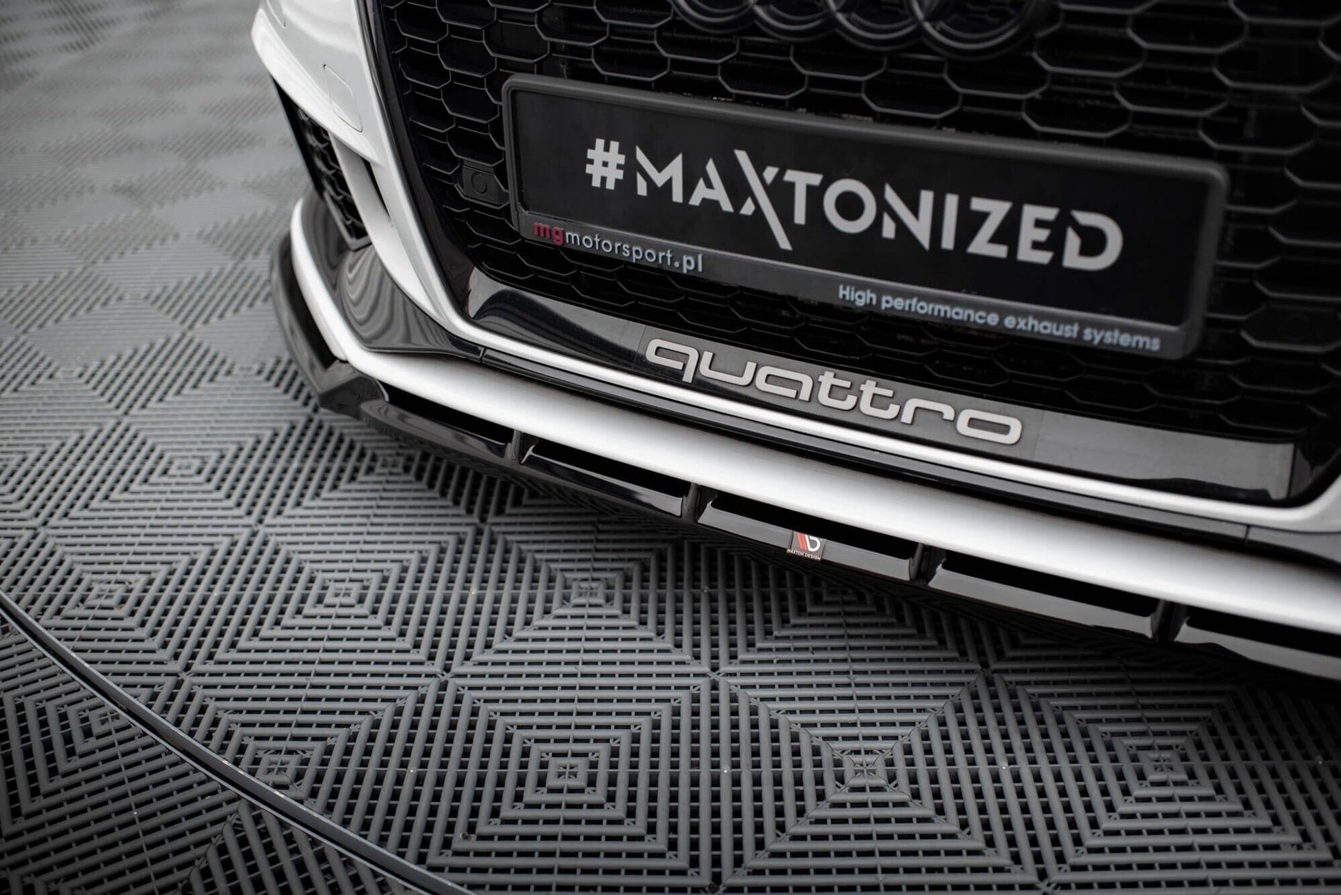 Audi RS3 8V Facelift Limousine Frontspoiler - Frontlippe V.3 Maxton Design 