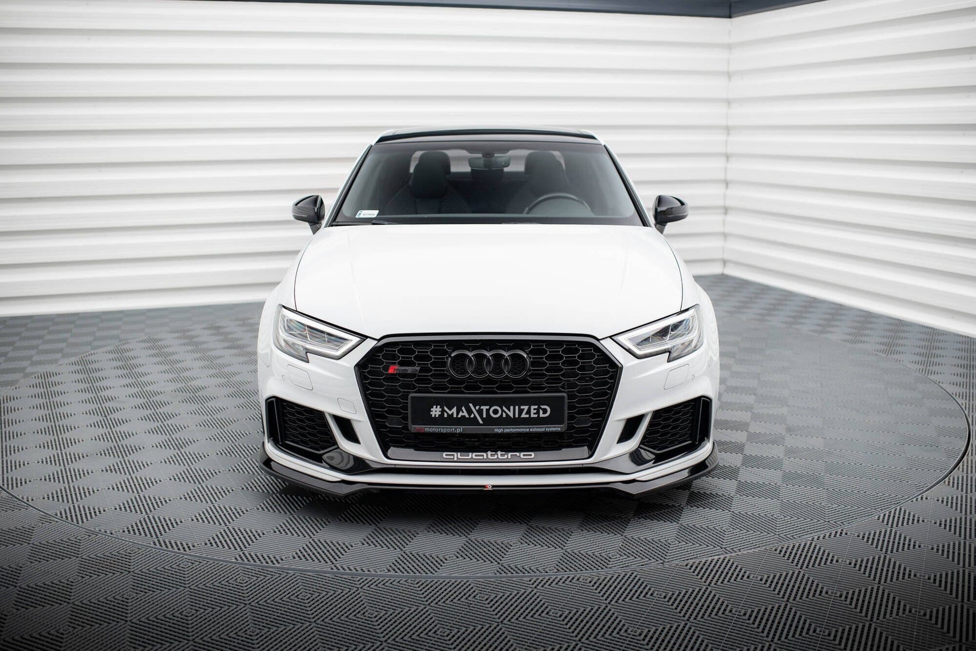 Audi RS3 8V Facelift Limousine Frontspoiler - Frontlippe V.5 Maxton Design 