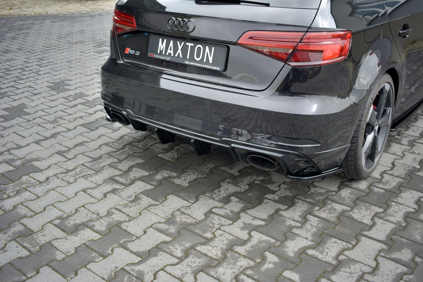 Audi RS3 8V Facelift Sportback Heck Diffusor Ansatz Maxton Design 