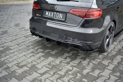 Audi RS3 8V Facelift Sportback Heck Diffusor Ansatz Maxton Design 