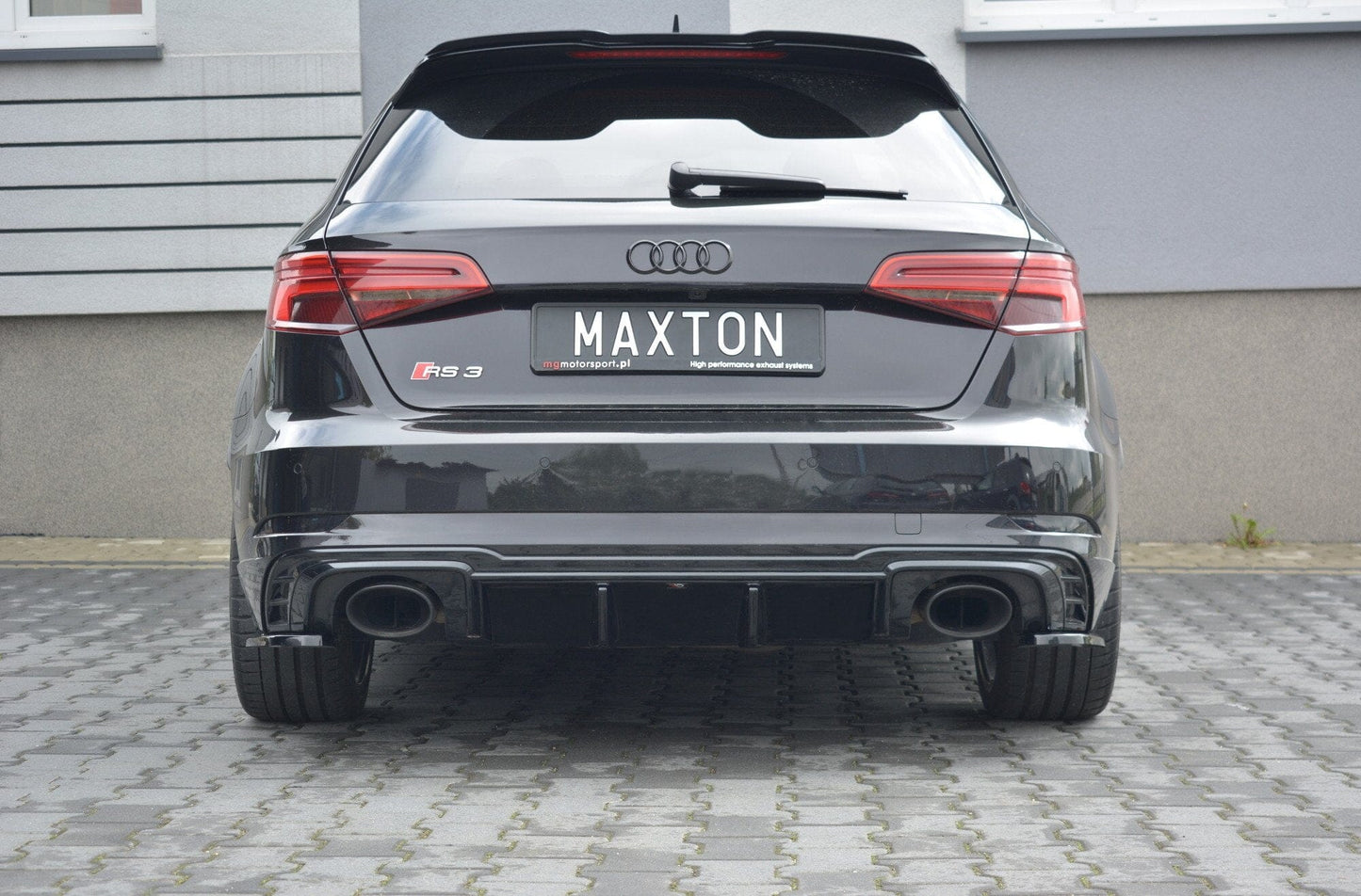 Audi RS3 8V Facelift Sportback Heck Diffusor Ansatz Maxton Design 