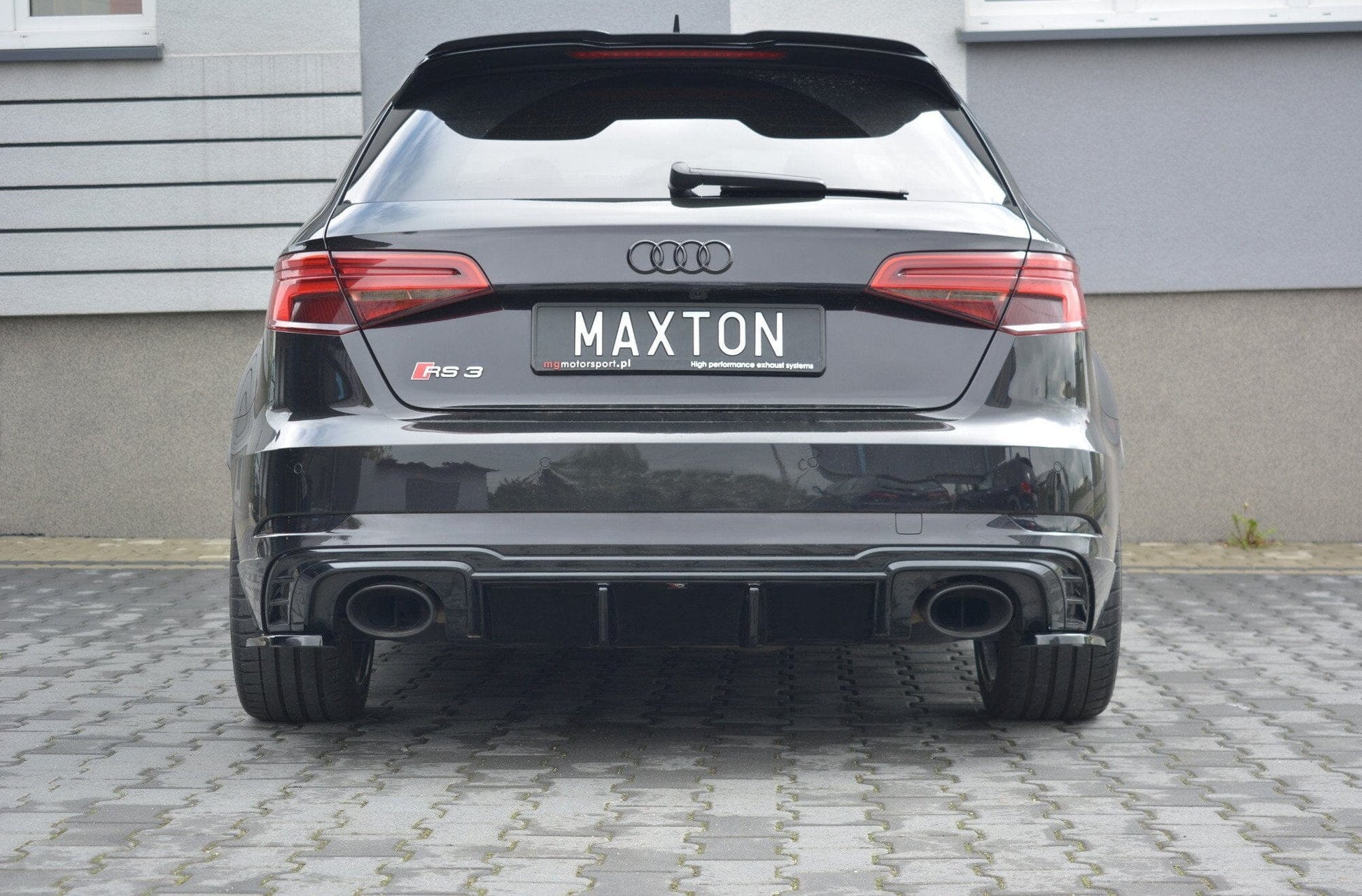 Audi RS3 8V Facelift Sportback Heck Diffusor Ansatz Maxton Design 