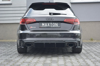 Audi RS3 8V Facelift Sportback Heck Diffusor Ansatz Maxton Design 