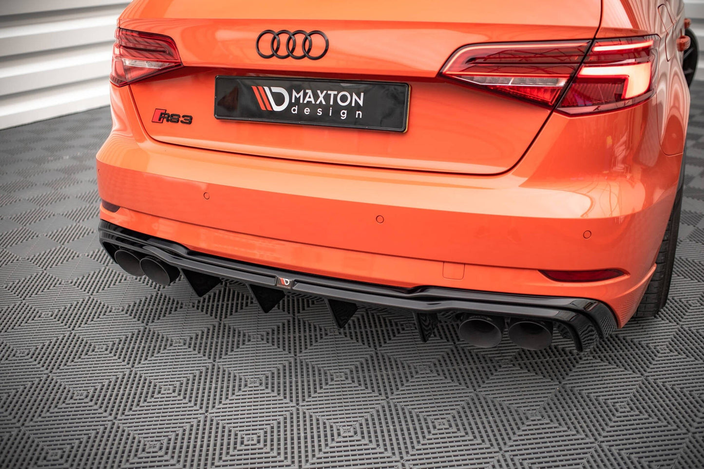 Audi RS3 8V Facelift Sportback Heck Diffusor OO__OO Maxton Design 